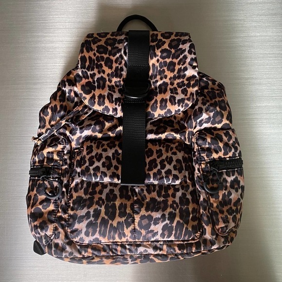 Topshop Leopard Print Backpack Large Brown *flaw main image 5